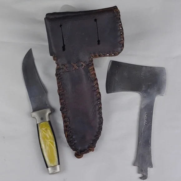 Beautiful Vintage Rare Case XX Hatchet And Knife Combo.